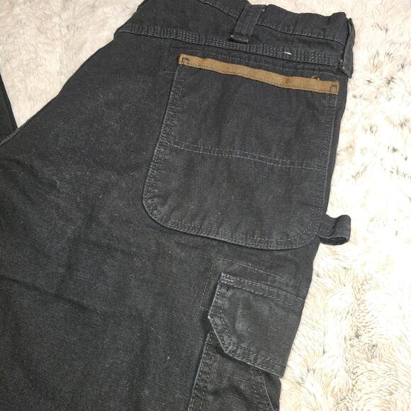 Wrangler Riggs Workwear Black Cargo Work Pants 38x36 - Picture 2 of 9